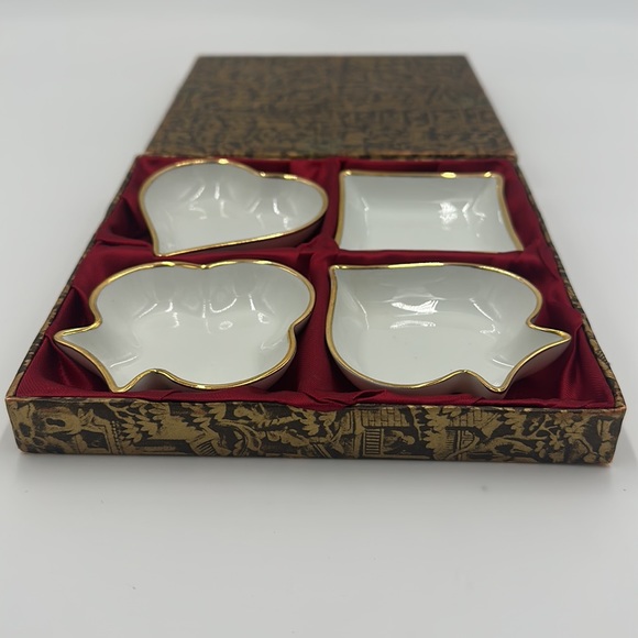 4 Vintage Limoges France Playing Cards King Queen Ace Jack Trinket Dishes - Picture 3 of 17